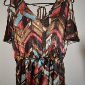 I.N. San Francisco Open Shoulder Blouse Top